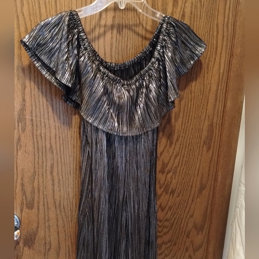 1 Piece Stretchy Jumpsuit Romper Size L - Very Shiny!